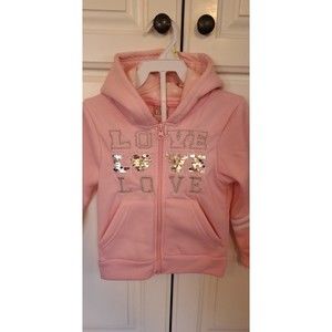 NWOT 3T *LOVE* Zip up Hoodie